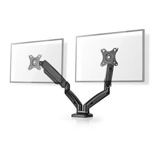 Desk Monitor Mount | Gas Spring | 2 Screens | 15 - 32 " | 75x75 / 100x100 | Full Motion MMDOSGS110BK 5412810419180