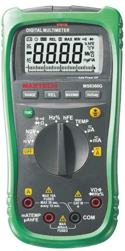 Mastech Original Digital Multimeter 4000 Counts Ncv Temperature Car Range MS8360G 8435394777801