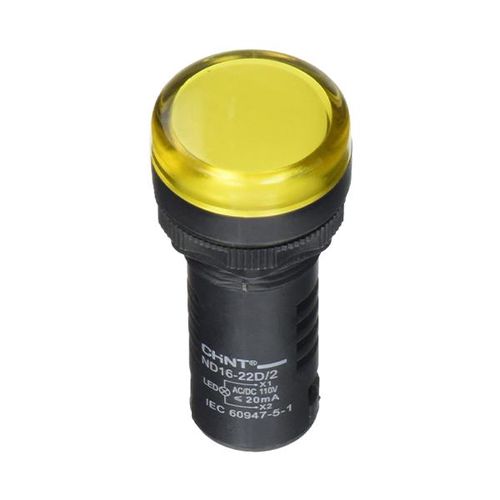 Pilot light 22D 230V AC LED, yellow, CHINT ND1622DS4230VY 6940092495466