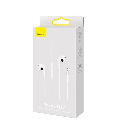 Earphones 3.5mm with Built-in Microphone & Controller, White NGCR020002