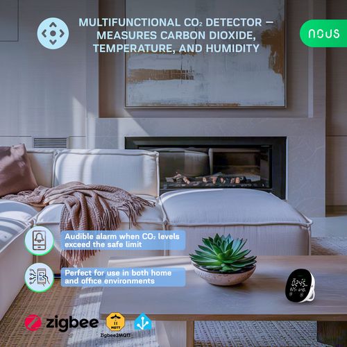 Smart CO₂, Temperature & Humidity Detector NOUS E10 ZigBee NOUS-E10 5905072800921