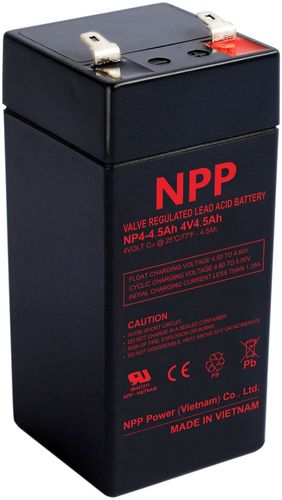 Battery 4V 4.5Ah T1(F1) Pb AGM NPP NP4-4.5Ah 8719845100012