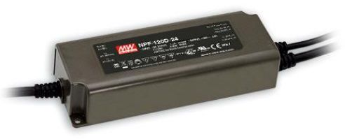 Single output LED power supply 12V 10A with PFC, dimming function, MEAN WELL NPF-120D-12