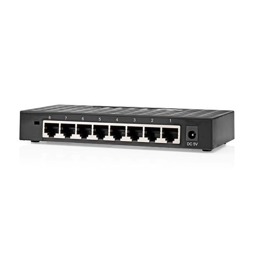 Network Switch | Wired speed: Gigabit | Number of ethernet ports: 8 NSWH8P110BK 5412810417360