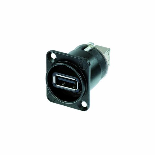 Reversible USB 2.0 gender changer (type A and B), black D-housing NTR-NAUSB-W-B 7613187005015