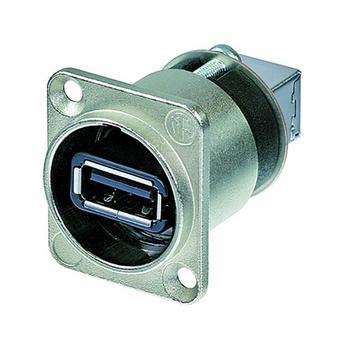 Reversible USB 2.0 gender changer (type A and B), Nickel D-housing NTR-NAUSB-W 7613187005008