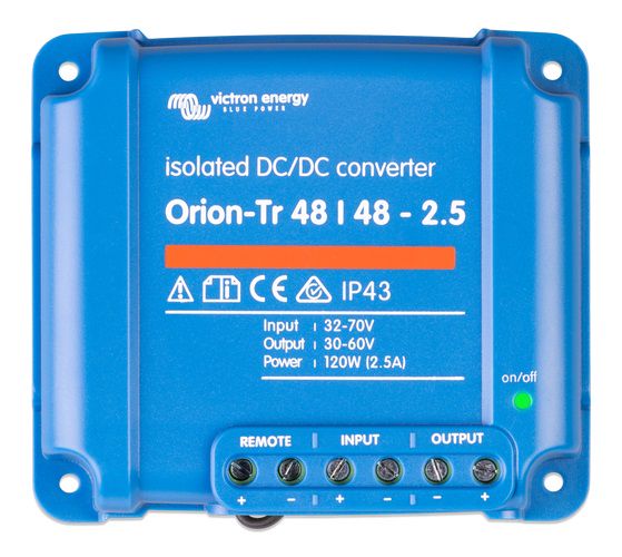 Orion-Tr DC-DC Converters with galvanic isolation 48/48-2,5A (120W) Isolated ORI484810110 8719076016786