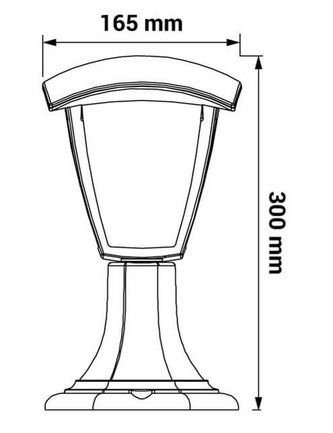 Outdoor luminaire for E27 lamp, WENA, IP54, bottom mount, black, ORO ORO10034