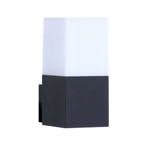 Outdoor wall mounted luminaire for E27 lamp, CUBE, IP44, dark grey, ORO ORO10040