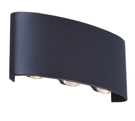 Outdoor wall mounted luminaire FALENA-4, 6W, 470lm, 4000K, IP54, dark grey, ORO ORO10045