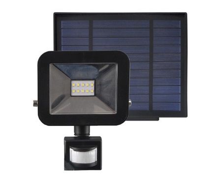 Solar LED floodlight with motion sensor, 10W, 750Lm, IP54, battery 1800mAh ORO10050