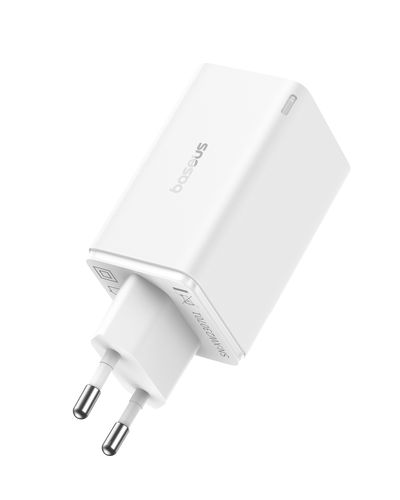 Wall Fast Charger GaN6 Pro 65W 2xUSB-A + 2xUSB-C QC PD with USB-C Cable 1m, White P10162701213-00 6932172644437