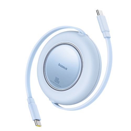 Cable USB C - USB C 100W 2m retractable galaxy blue Free2Pull BASEUS P10364500313-00 6932172668570