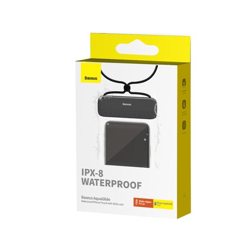Universal Waterproof IPX8 Case for Smarphones (up to 7.2"), Black P60263700113-00 6932172646295