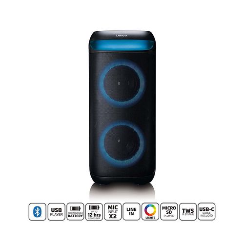 Bluetooth® Party Speaker Built-in Lights PA-210BK 8711902092018