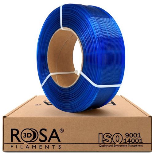 Filament PET-G blue sky transparent 1.75mm 1kg refill Rosa3D PETG-BLUT-175-1R-ROS 5907753132406