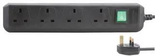 EXTENSION LEAD, SWITCH, 4WAY 1150403
