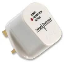 UK MAINS PLUG, 240V, 13A, WHT 9518S 3A