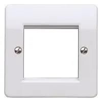 FRONT PLATE, 1 GANG, 50MM. WHITE K182 WHI