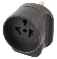 TRAVEL ADAPTER, 13A, 240V, BLACK 19777R BLACK