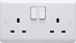CASA 2G 13A DP SWITCHED SOCKET D1500/DNR