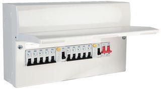 CONSUMER UNIT 10 WAY + 2 X RCD 10X MCB CFUDP16610-01