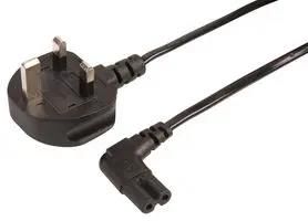 LEAD 13A PLUG TO C7 RA BLACK 0.5M PELB2121