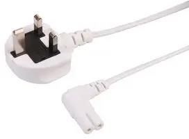 LEAD 13A PLUG TO C7 RA WHITE 3M PELB2129