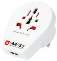TRAVEL ADAPTER, WORLD-USA USB, 15A/250V 1.500268