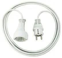 EXTENSION LEAD, SCHUKO, WHITE, 3M 1168430