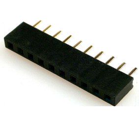 Socket;pin strips;female;PIN:10;straight;2mm;THT;1x10 PL2/MO-1x10S-F