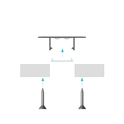 LED profile for LED strips, aluminum anodized, recessed, PLATO, 3m PROF-PLATO-3Ms 5904405930045