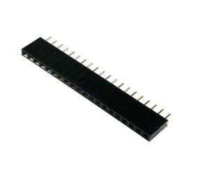 Socket;pin strips;female;PIN:20;straight;2.54mm;1x20;3A;30m# PL/MO-1x20S-F
