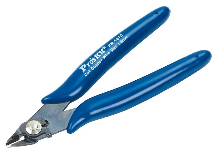 Micro Cutting Plier With Safety Clip 130mm, PM-107C Pro'sKit PM-107C 4710810390722