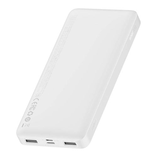 LiPo PowerBank 10000mAh 5V 3A USB + USB C Bipow white BASEUS PPBD050002 6932172618209