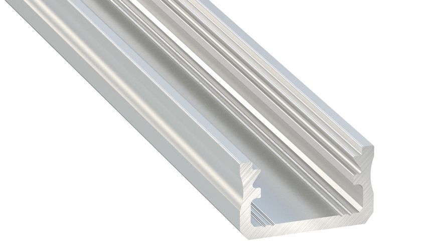 LED profile, aluminum, non-anodized, type A, 3 meters, Lumines PROF-A-3Mr