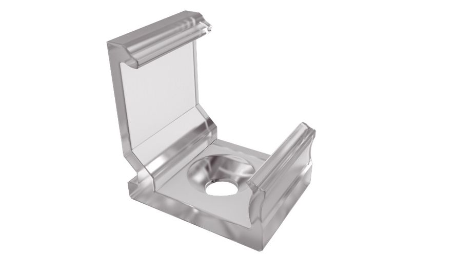 Holder for LED profile LUMINES type C, transparent PROF-C-HOLDER-T 5901854778228