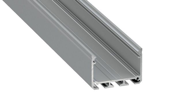 LED profile aluminum anodized, Wide, ILEDO, 1m, LUMINES PROF-ILEDO-2Ms 5901854777672