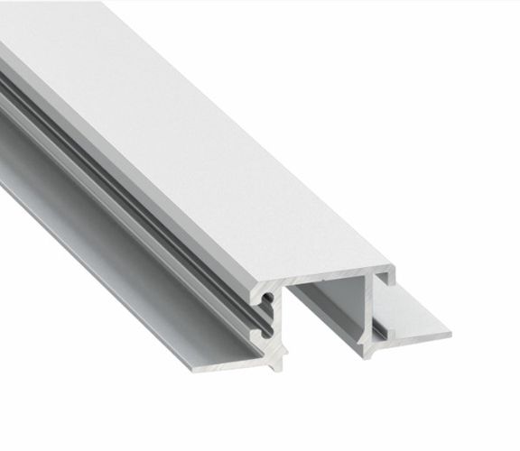 LED Profile LUMINES MONO, recessed, silver anodized 3m PROF-MONO-3Ms