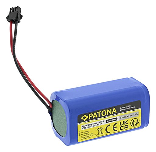 Battery Li-ion 14.4V 3400mAh for Deebot N79S 600 601 605 710 715 DH35 DN620 DN621 DN622 DH43 PT6740 4055655233729