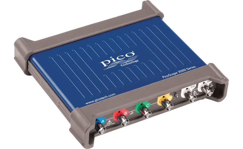 PicoScope 3403D 4 channel, 50 MHz, 8-bit oscilloscope with probes PP962 799000000014