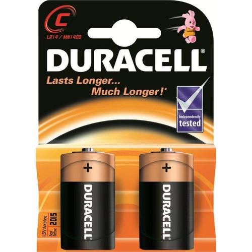 Alkaline battery R14 (C) 1.5V Duracell (2vnt blister) R14A/DUR-BL2