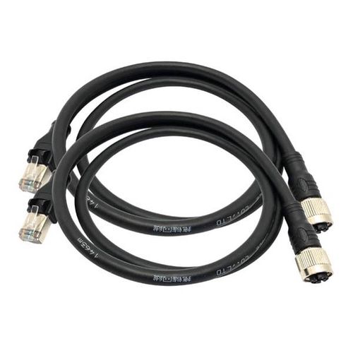 2 x RJ45 to M12 X coded 1m adapter cable, Trend Networks R151059 783250804504