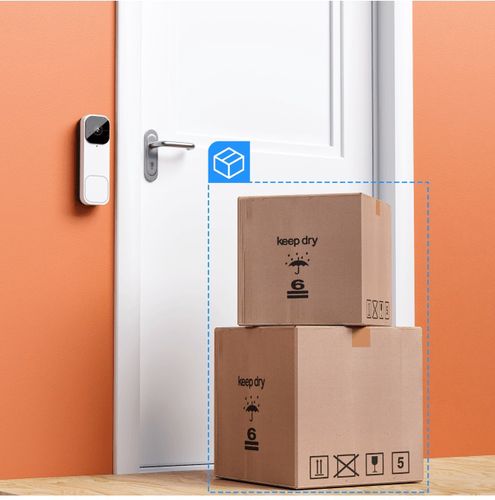 Bevielis išmanusis Wi-Fi durų skambutis su vaizdo kamera 3MP, baltas, TUYA / Smart Life R4331 8435606742726