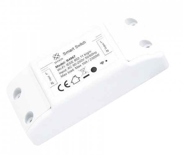 Smart integrational DIY switch, 230VAC, 10A, 2200W, Wi-Fi TUYA, WOOX R4967 8435350740726