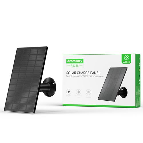 Solar panel for smart camera 5V DC, 3W, IP65, WOOX R5188