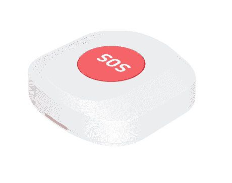 Smart ZigBee indoor wireless SOS button, CR2032, white, WOOX R7052