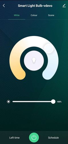 LED bulb E27, 230V, 10W, 806lm, 2700K - 6500K, CCT, RGB, smart Wi-Fi, app controllable, TUYA, WOOX R9074 8435606703550