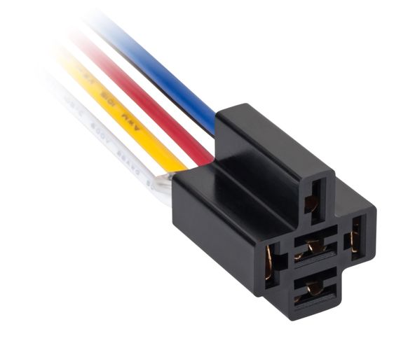 Socket for relay with wires and diode RE-LIZDAS