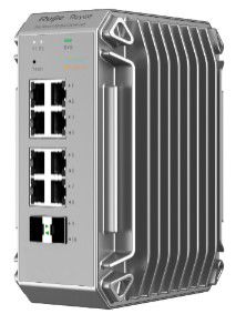 8 Ports industrial Switch Ruijie Reyee RG-NIS3100-8GT4SFP-HP (Managed, 8 x PoE+) RUIJIERGNIS31008GT4SFPHP